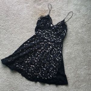 👑Black Lacey Mini Dress👑